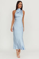 Shana Halterneck Maxi Dress Blue