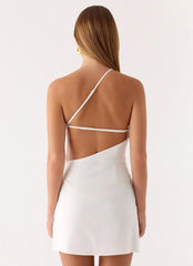 Willa Rose Mini Dress - White