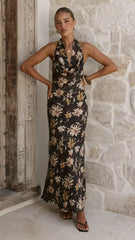 Dascha Maxi Dress - Black Floral