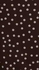 Lilani Maxi Dress - Chocolate/White Polka Dot