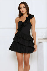 Precious Time One Shoulder Mini Dress