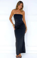 Matilda Black Strapless Maxi Dress