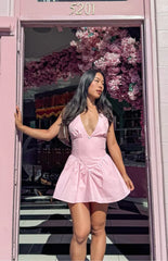 Sonnet Pink Micro Mini Dress