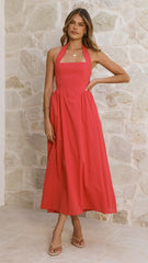 Caden Maxi Dress - Red