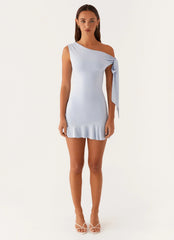 Palm House Mini Dress - Blue