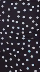 Lilani Maxi Dress - Black/White Polka Dot