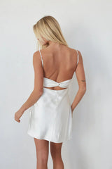 Ria Twist Back Mini Dress