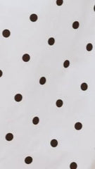 Gena Maxi Dress - White Polka