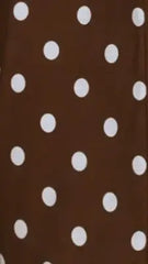 Balina Maxi Dress - Chocolate Polka