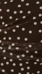 Riko Strapless Maxi Dress - Chocolate Polka