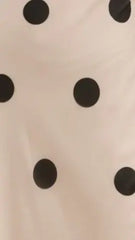 Jianna Maxi Dress - Cream/Black Polka Dot