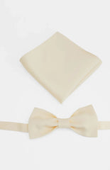 Abel Yellow Bow Tie And Pocket Square Set