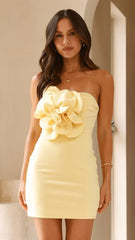 Xanbi Mini Dress - Yellow