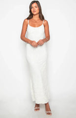 Elora White Lace Maxi Dress