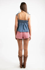 Ethel Blue Denim Top