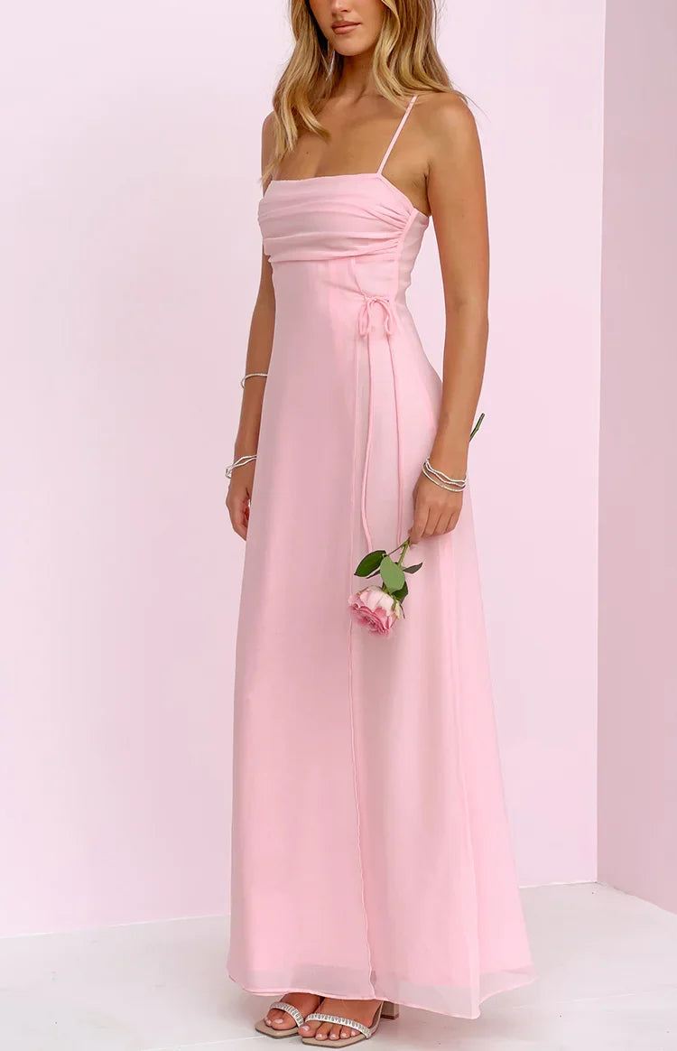 Flossie Pink Sleeveless Maxi Dress