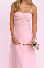 Flossie Pink Sleeveless Maxi Dress