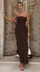 Marcy Maxi Dress - Brown