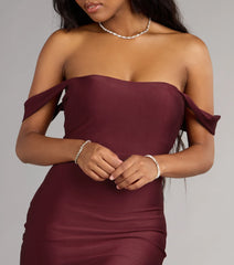 Sweetheart Crush Off-The-Shoulder Mini Dress