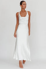 Sitara Tied Back Maxi Dress White