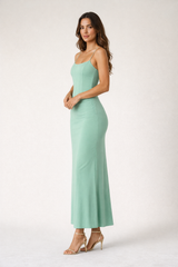 Adara Corset Maxi Dress Blue