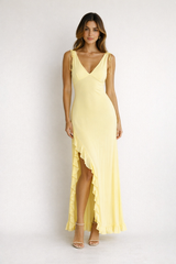 Lemon Solstice Maxi Dress